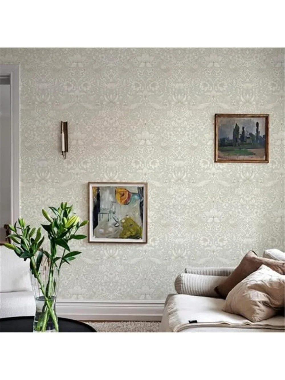 William Morris Peel Stick Wallpaper Strawberry Bird Floral Removable Decor